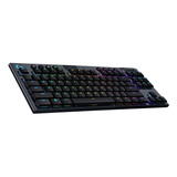 Teclado Gamer Logitech G915 Wireless Tkl Rgb Carbon