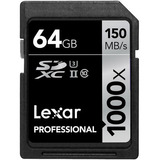 Tarjeta De Memoria Lexar 64gb Sdxc 1000x Clase 10 Uhs-ii Spe