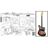 Guitarra Eléctrica Plan Of Barítono Fender Jaguar - Impre.