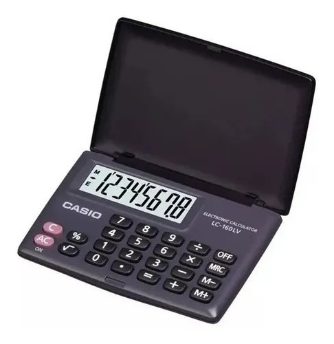 Calculadora Casio Lc160lv Mini Color Negro