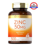 Zinc Premium 50mg 300 Capsulas Alta Potencia Inmunidad O11 Sabor Nd