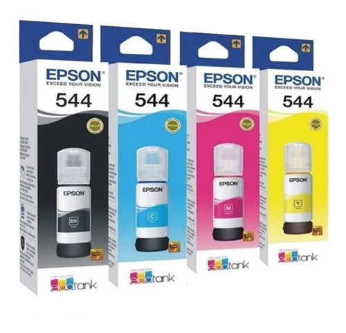 Tinta Epson T544 Original Pack 4 Unidades L3110 3150