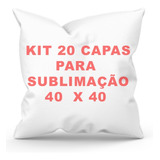 Kit 20 Capas Para Almofadas 40x40 Em Oxford Para Sublimação