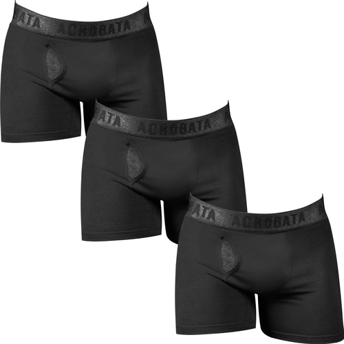 Pack X3 Boxer Acróbata 5048 De Algodón C/bragueta Combinado