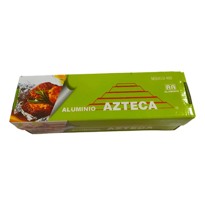 Papel Aluminio Azteca Verde Modelo 400 Cocina Grueso Rollo 1 Unidad | Meses sin interés