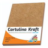 Papel Cartulina Kraft Tamaño Carta 50 Pz Invitaciones 220gr