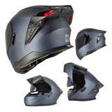 Casco Moto Certificado Luz Led Abatible Caballero Edge Ks1