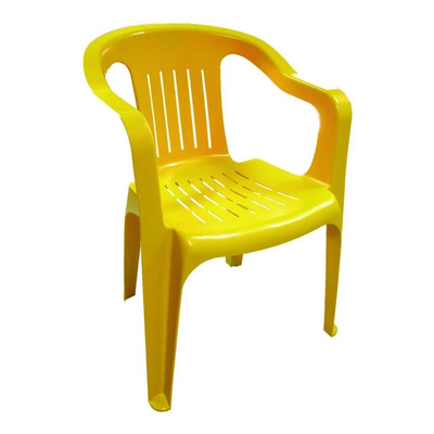Paquete De 4 Silla Brexia Duna En Color Amarillo Liso | Envío gratis