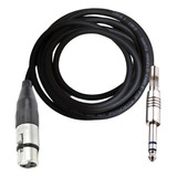 Cabo Microfone Xlr Fêmea P10 Ninja Estéreo Santo Ângelo 10 M