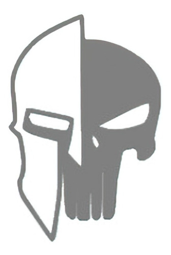 Stickers Vinil The Punisher 4 Calcomanías Auto Moto Gris