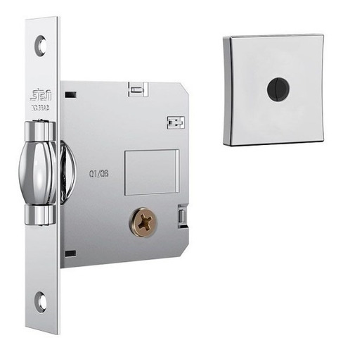 Fechadura Porta Pivotante Rolete 1005 Quadrada Tetra - Croma