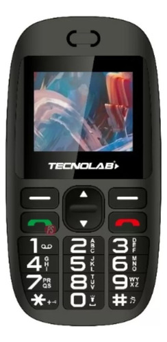 Celular Senior 4g Boton Sos Tecnolab 1.7 Tl486bk