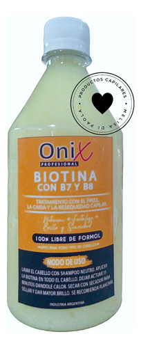 Biotina Capilar Onix