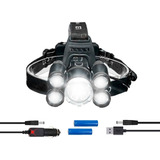 Linterna Minero Led Cabeza Vincha 5000 Lumenes Led Cob