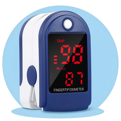 Oxímetro De Dedo Digital Portátil Pulso Saturação Oxigênio - Azul | MercadoLivre