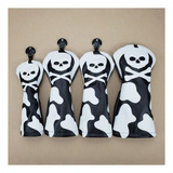 4pcs Skull Golf Club Head Cover Reemplazo Driver Headcover