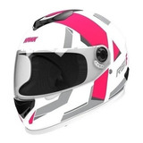 Casco Hawk Rs1f Blanco Fucsia Mate M - Bondio