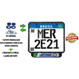 Suporte Placa Moto Campo Grande - Ms Kit 1 Suporte + Lacres