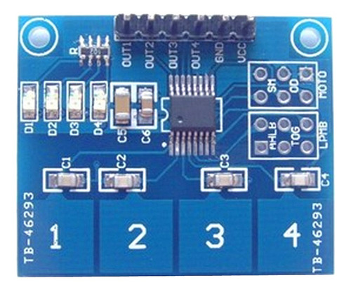 Ttp224 Módulo De Sensor Táctil Botón Táctil Capacitivo