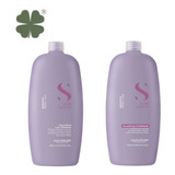 Smoothing Acondicionador + Shampoo Alfaparf Semi Di Lino 1l