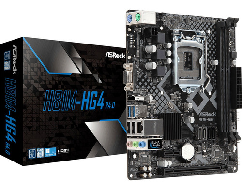 Placa Mae Asrock H81m-hg4 Ddr3 Hdmi Lga 1150 Usb 3.0 H81