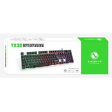 Teclado Gamer Limeide Tx30  Usb Led Alfanumérico Inglés