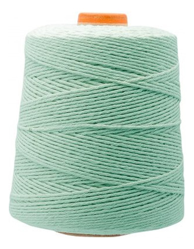 Barbante N°8 Colorido Crochê Artesanato 700g Verde Água 