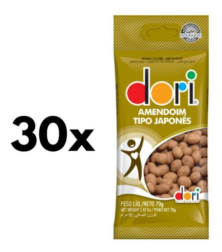 Kit Amendoim Japonês 70g - Dori - 30un