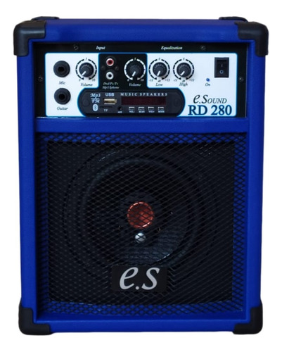 Caixa De Som Amplificada Violão Guitarra Mic Bluet 40 Watts