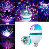 Lampada Giratória Rgb P/ Festas Bivolt + Adaptador Bivolt 110v/220v