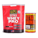 Whey Protein  X 3 Kg + Ultra Animal Ultra Tech Masa Muscular