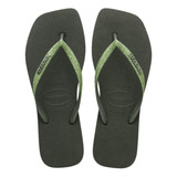 Chinelo Havaianas Quadrado Verde Glitter