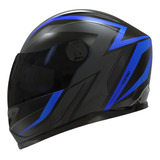 Casco Integral Vertigo V32 Influence Celeste/negro