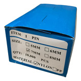 Hilos Plásticos Finos 7mm Nylon Tag Pin Caja X10.000