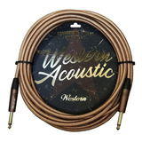 Cable Western Atx30 Textil De Guitarra Acustica 3m Palermo