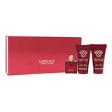 Versace Eros Flame Colonia Para Hombre Mini Set De Regalo