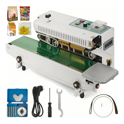 Vevor Maquina Selladora Banda Continua Automatizada Fr900 Color Plateado | Meses sin interés
