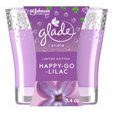 Glade Tarro De Velas, Ambientador, Happy-go-lilac, 3.4 Oz