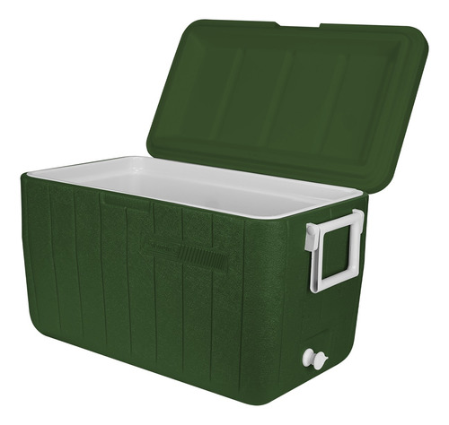 Caixa Termica Peixe Grande 45l Verde Coleman Resistente 48qt