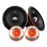 Set De Medio Rango Waraudio Bh64bm+tweeter Bhtw Bh64bmpk