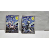 Tarjetas Cartas Pokemon Pikachu Museo Van Gogh Mew Y Mewtwo