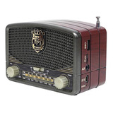 Radio Parlante Bluetooth Retro Vintage Batería Recargable 5v