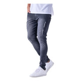 Calça Jeans Masculina Super Skinny Ziper Rasgada 5 Modelos