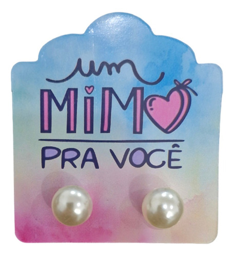 Lembrancinha Um Mimo Pra Você Brinco De Pérola Kit 20 Pares