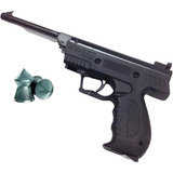 Pistola Aire Comprimido Red Target  Polimero 5.5mm + Balines