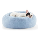 Bedsure Cama Calmante Para Perros Y Gatos Pequeños Color Azul Claro Diseño Pequeño 3