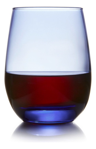 Vasos Crisa Stemless Classic Blue 450 Ml Vidrio Azul 6pz