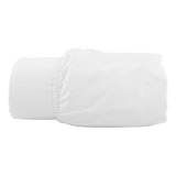 Lençol Queen Size Avulso - Percal 600 Fios Alt 45cm Cor Branco Desenho Do Tecido Liso