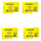 Cartao Sandisk Microsdxc 256gb Para Nintendo Switch Com 4