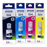 4 Tintas 504 Epson L4150 L4160 L4260 L6161 L6191 L6270 L6171